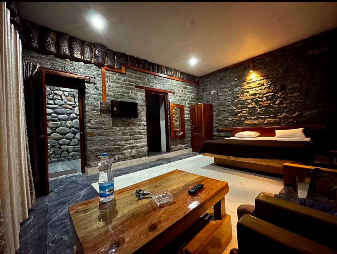 stone crafted hotel room near ranikhet uttarakhand